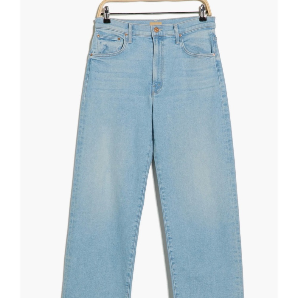 MOTHER Dodger Ankle Straight Leg Jeans in Light Blue